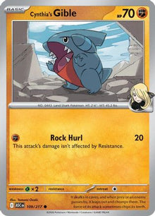 Cynthia's Gible (109/217) [Mega Evolution: Ascended Heroes]