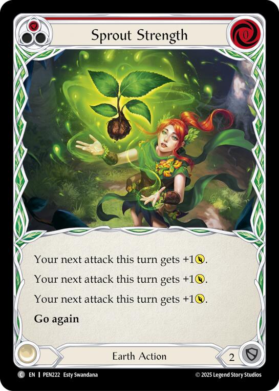 Sprout Strength (Red) (Regular) [PEN222] (Compendium of Rathe)