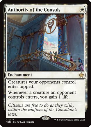 Authority of the Consuls [Lorwyn Eclipsed Promos]