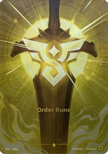 Order Rune (Alternate Art) (R06a) - Spiritforged Foil