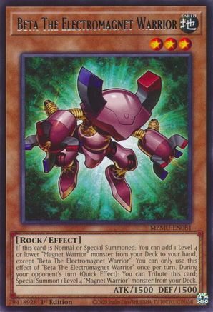 Beta The Electromagnet Warrior [MZMU-EN081] Rare