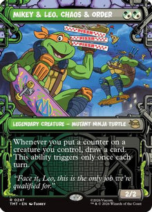 Mikey & Leo, Chaos & Order (Showcase) [Teenage Mutant Ninja Turtles]