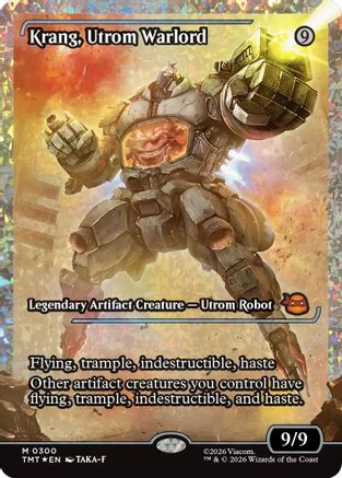 Krang, Utrom Warlord (Showcase) (Fracture Foil) [Teenage Mutant Ninja Turtles]