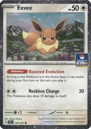 Eevee (143/191) (Southeast Asia Exclusive) [League & Championship Cards]
