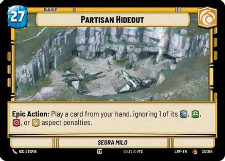 Partisan Hideout // Credit (30 // T01) (30 // T01) [A Lawless Time]