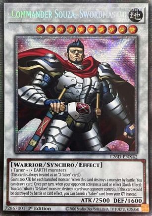 Commander Souza, Swordmaster (Starlight Rare) [L26D-ENX42] Starlight Rare