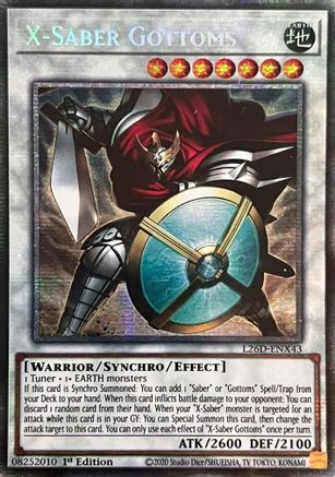 X-Saber Gottoms (Starlight Rare) [L26D-ENX43] Starlight Rare