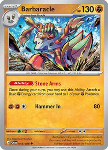 Barbaracle 043  - Reverse Holofoil ME03 Perfect Order - Uncommon
