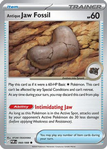 Antique Jaw Fossil 068  - Reverse Holofoil ME03 Perfect Order - Common