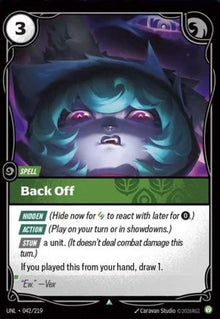 Back Off (042/219) - Unleashed