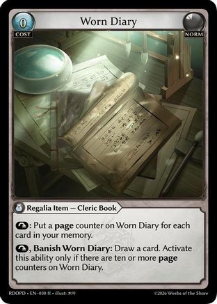 Worn Diary (030) [Radiant Origins: Pantheon]