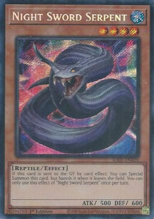 Night Sword Serpent (Secret Rare) (RA05-EN020) - Rarity Collection 5 1st Edition