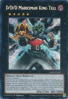 D/D/D Marksman King Tell (Secret Rare) (RA05-EN047) - Rarity Collection 5 1st Edition
