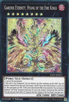 Garunix Eternity, Hyang of the Fire Kings (RA05-EN052) - Rarity Collection 5 1st Edition