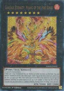 Garunix Eternity, Hyang of the Fire Kings (Ultimate Rare) (RA05-EN052) - Rarity Collection 5 1st Edition