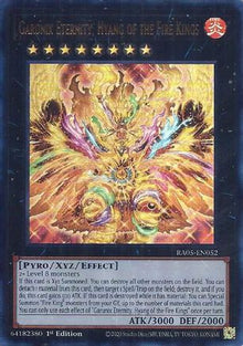 Garunix Eternity, Hyang of the Fire Kings (Ultra Rare) (RA05-EN052) - Rarity Collection 5 1st Edition