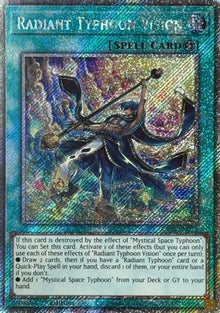 Radiant Typhoon Vision (Platinum Secret Rare) (RA05-EN075) - Rarity Collection 5 1st Edition