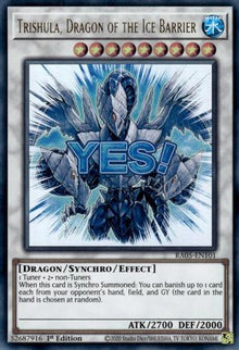 Trishula, Dragon of the Ice Barrier (RA05-EN101) - Rarity Collection 5 1st Edition