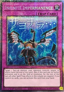 Infinite Impermanence (Starlight Rare) (RA05-EN140) - Rarity Collection 5 1st Edition