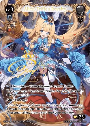 Alice, Trifle's Royalty (CSR) (11) [Radiant Origins]