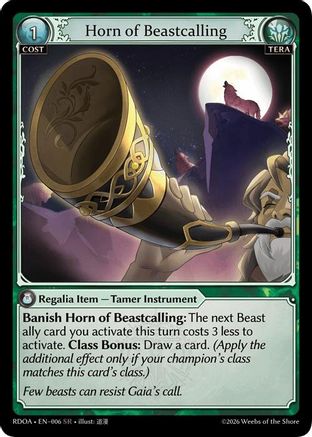 Horn of Beastcalling (6) [Radiant Origins: Armaments]