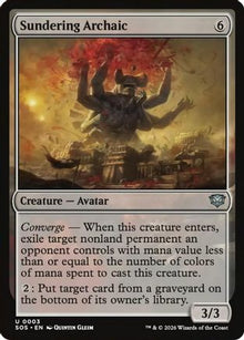 Sundering Archaic (SOS-003) - Secrets of Strixhaven Foil