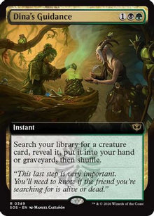 Dina's Guidance (Extended Art) (SOS-349) - Secrets of Strixhaven Foil