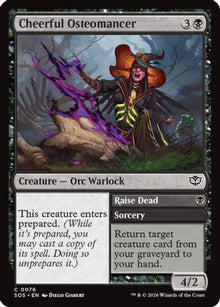Cheerful Osteomancer (SOS-076) - Secrets of Strixhaven Foil