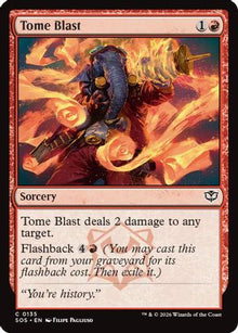 Tome Blast (SOS-135) - Secrets of Strixhaven Foil