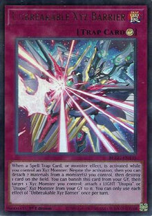 Unbreakable Xyz Barrier (BLGG-EN135) - Battles of Legend: Glorious Gallery 1st Edition