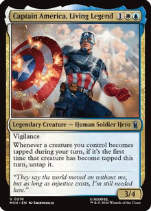 Captain America, Living Legend (MSH-210) - Marvel Super Heroes
