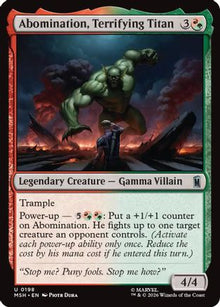 Abomination, Terrifying Titan (MSH-198) - Marvel Super Heroes Foil