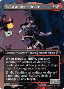 Bullseye, Death Dealer (Borderless) (MSH-325) - Marvel Super Heroes Foil