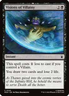 Visions of Villainy (MSH-120) - Marvel Super Heroes Foil