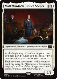 Matt Murdock, Justice Seeker (MSC-602) - Commander: Marvel Super Heroes
