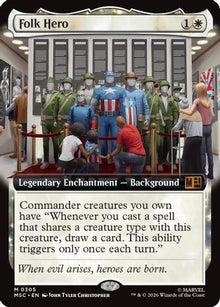 Folk Hero (Extended Art) (MSC-305) - Commander: Marvel Super Heroes Foil
