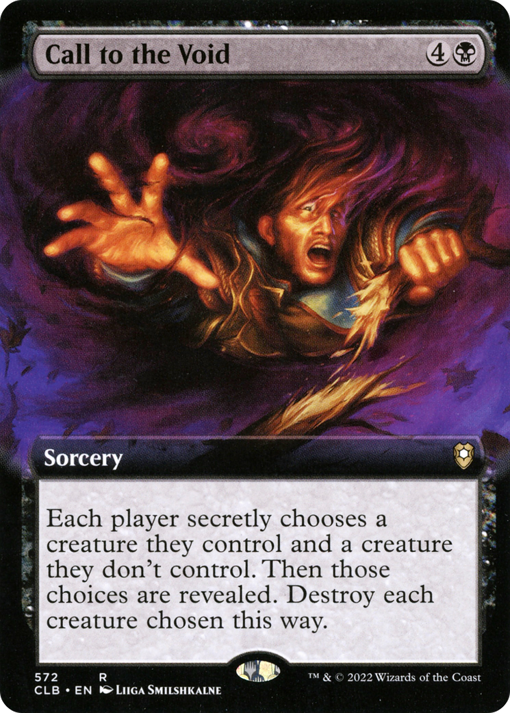 Call to the Void (Extended Art) [Commander Legends: Battle for Baldur's Gate]