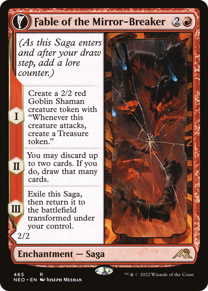 Fable of the Mirror-Breaker // Reflection of Kiki-Jiki (Extended Art) [Kamigawa: Neon Dynasty]