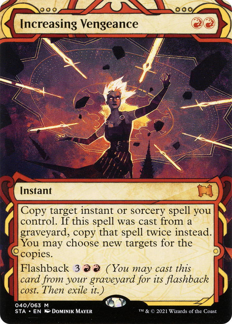 Increasing Vengeance (STA-040) - Strixhaven Mystical Archive: (Showcase) (Borderless)