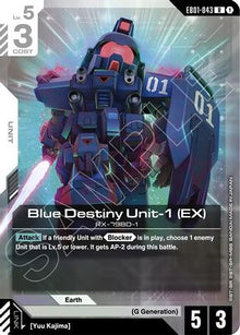 Blue Destiny Unit-1 (EX) (EB01-043) - Eternal Nexus Holofoil