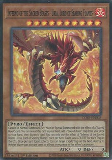 Inferno of the Sacred Beasts - Uria, Lord of Searing Flames (CORI-EN005) - Chaos Origins 1st Edition