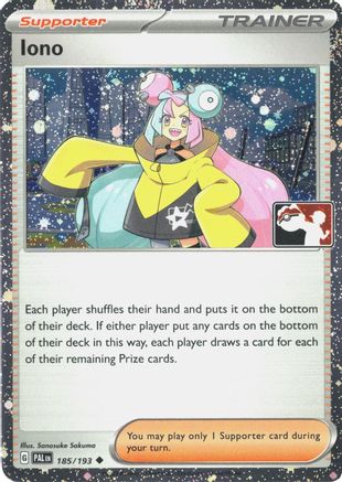 Iono (Cosmos Holo) 185/193  - Holofoil Prize Pack Series Cards - Uncommon