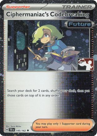 Ciphermaniac's Codebreaking (Cosmos Holo) 145/162  - Holofoil Prize Pack Series Cards - Uncommon
