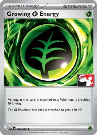Growing Grass Energy 086/088  Prize Pack Series Cards - Rare