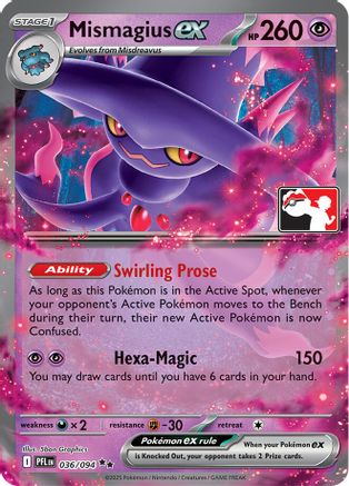 Mismagius ex 036/094  - Holofoil Prize Pack Series Cards - Double Rare