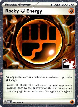 Rocky Fighting Energy (Cosmos Holo) 087/088  - Holofoil Prize Pack Series Cards - Rare