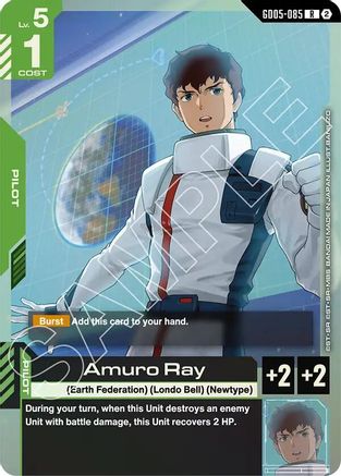 Amuro Ray (GD05-085) - Freedom Ascension Holofoil