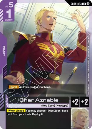 Char Aznable (GD05-093) - Freedom Ascension Holofoil