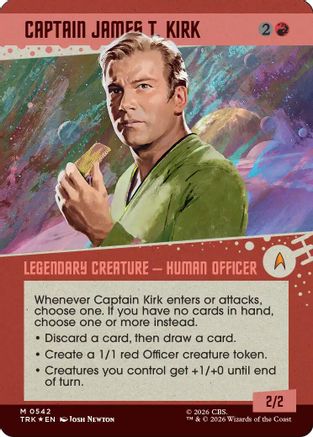Captain James T. Kirk (Showcase) (Surge Foil) (TRK-542) - Star Trek Foil