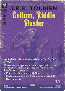 Gollum, Riddle Master (Borderless) (HOB-241) - The Hobbit